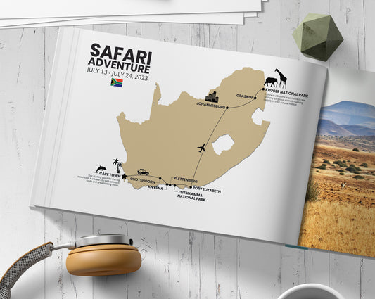 Photo Book Custom Travel Map | Solo Country