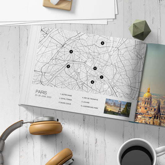 Photo Book Custom City Map - Style 3 | Line Art
